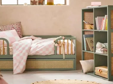 deco chambre enfant cannage