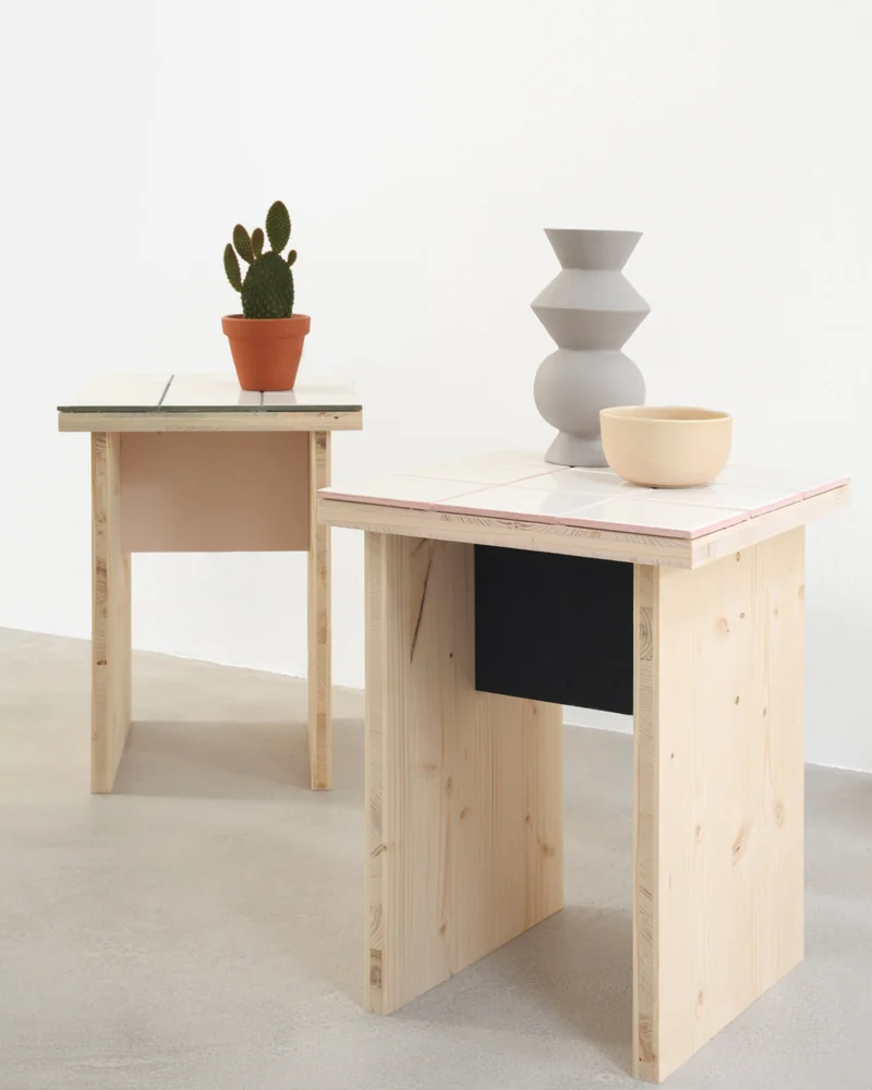 tabouret carrelage diy deco salon