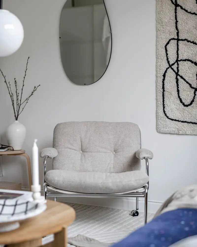 deco appartement moderne bleu salon