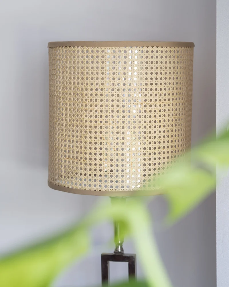 lampadaire cannage diy