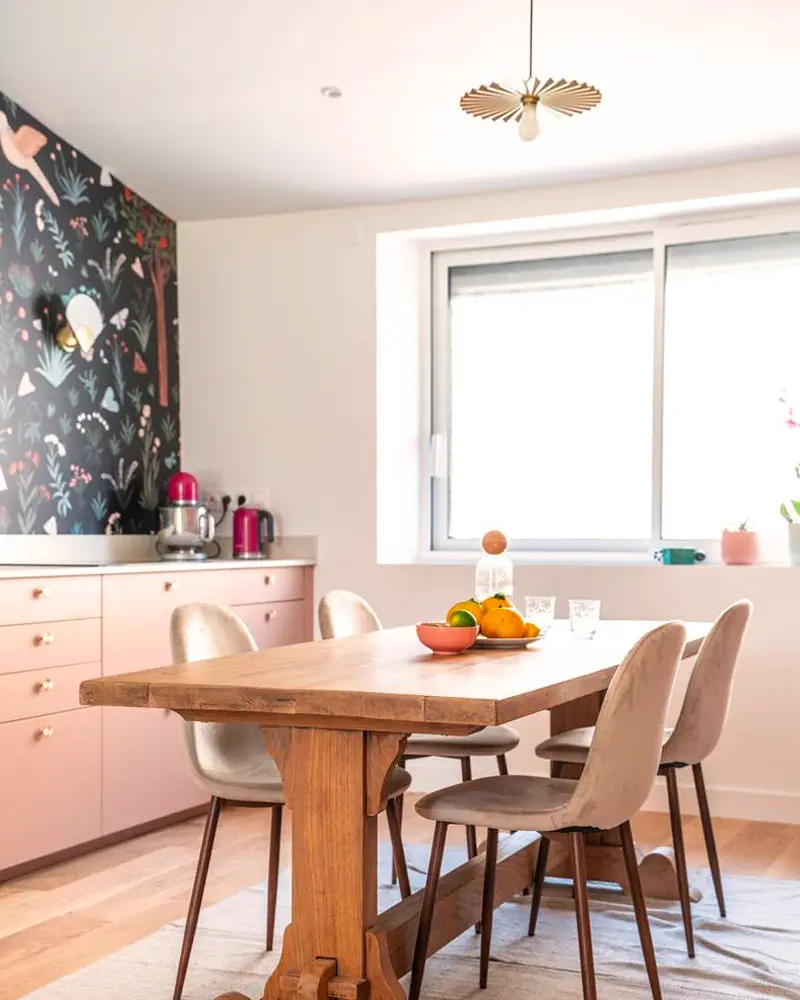 buffet rose deco salle a manger