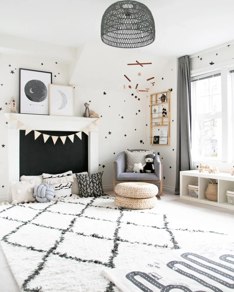 deco enfant ethnique noir blanc