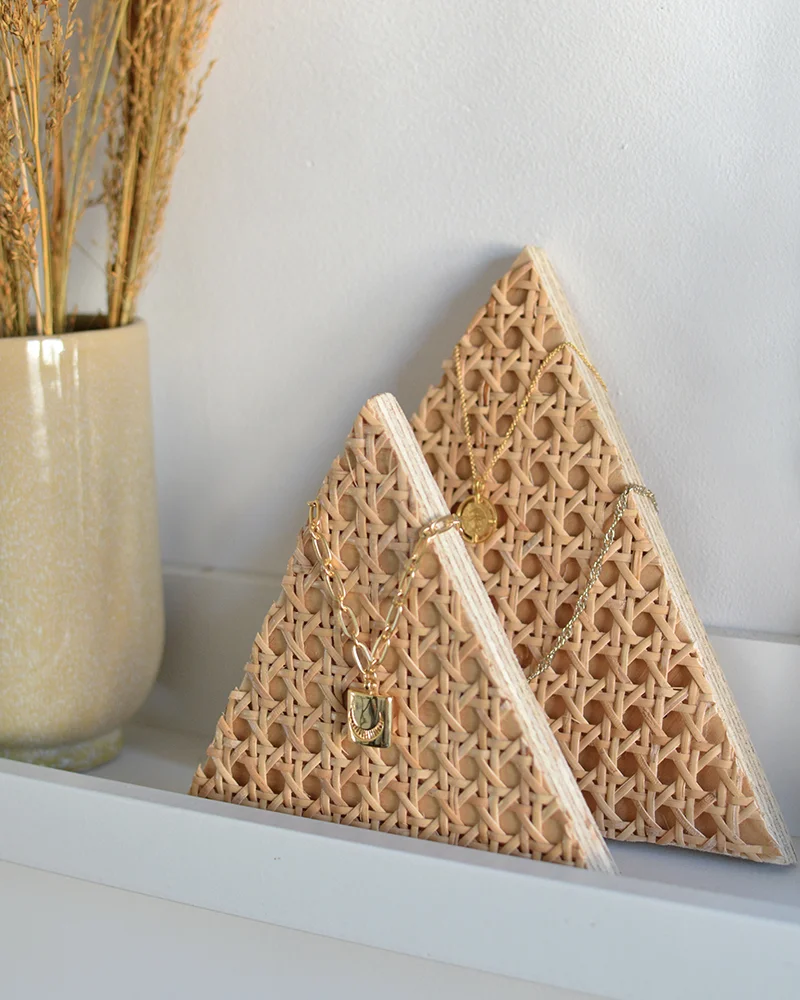 porte bijoux cannage diy