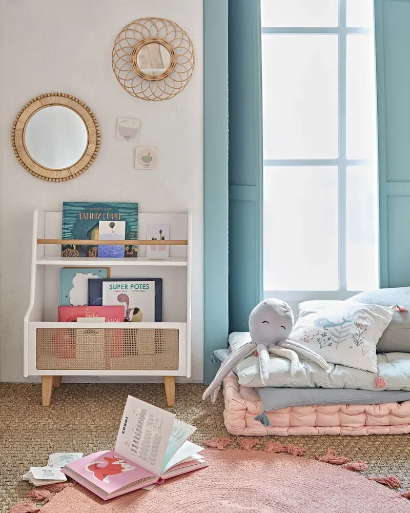 deco chambre enfant cannage