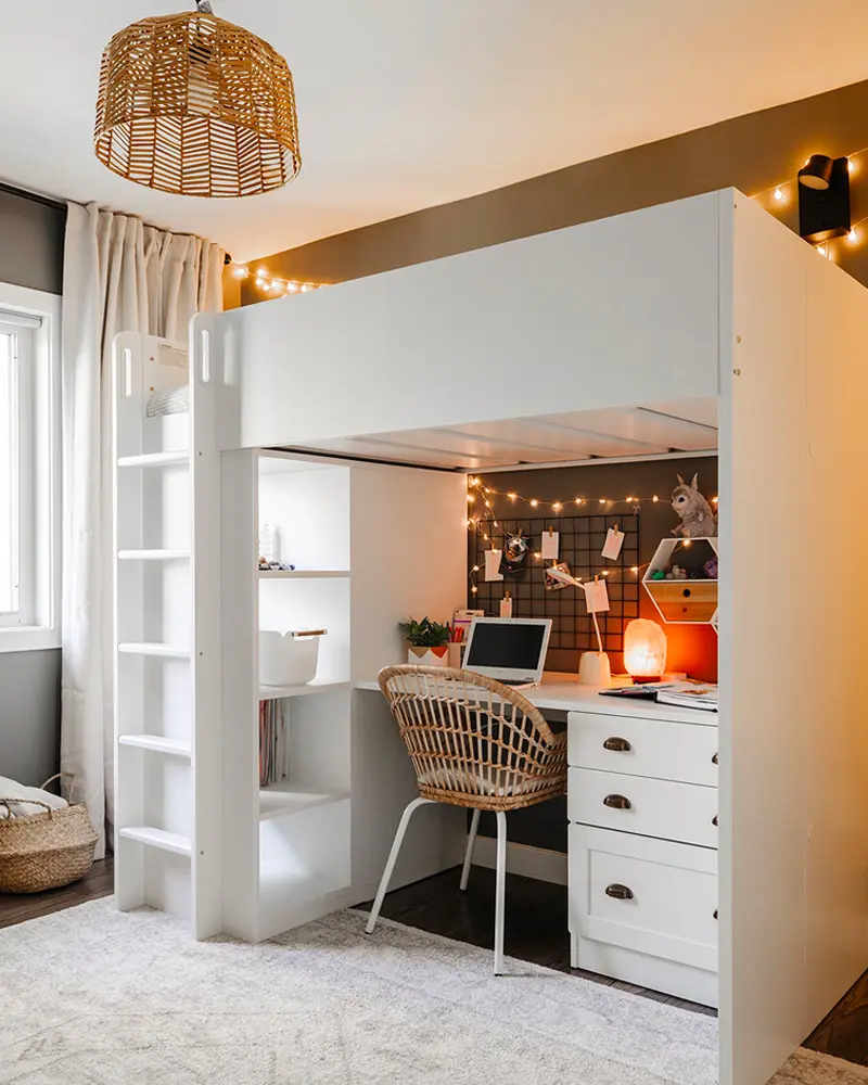 deco chambre enfant scandinave boheme blanc