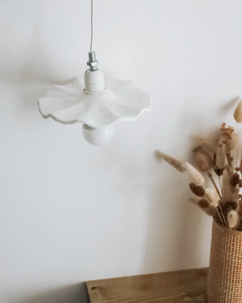 suspension pate fimo wavy ondulee diy deco salon