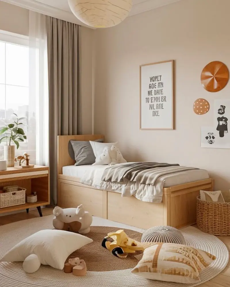 deco chambre enfant nature minimaliste