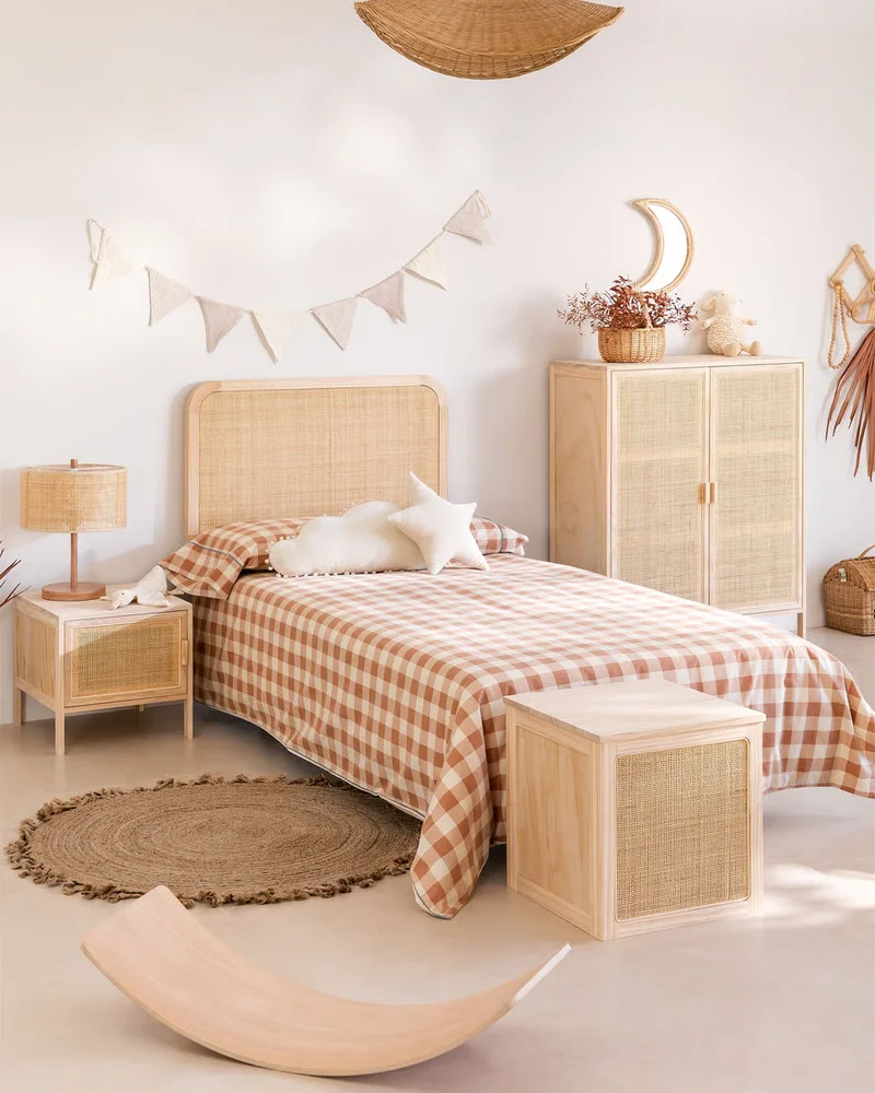 deco chambre enfant cannage