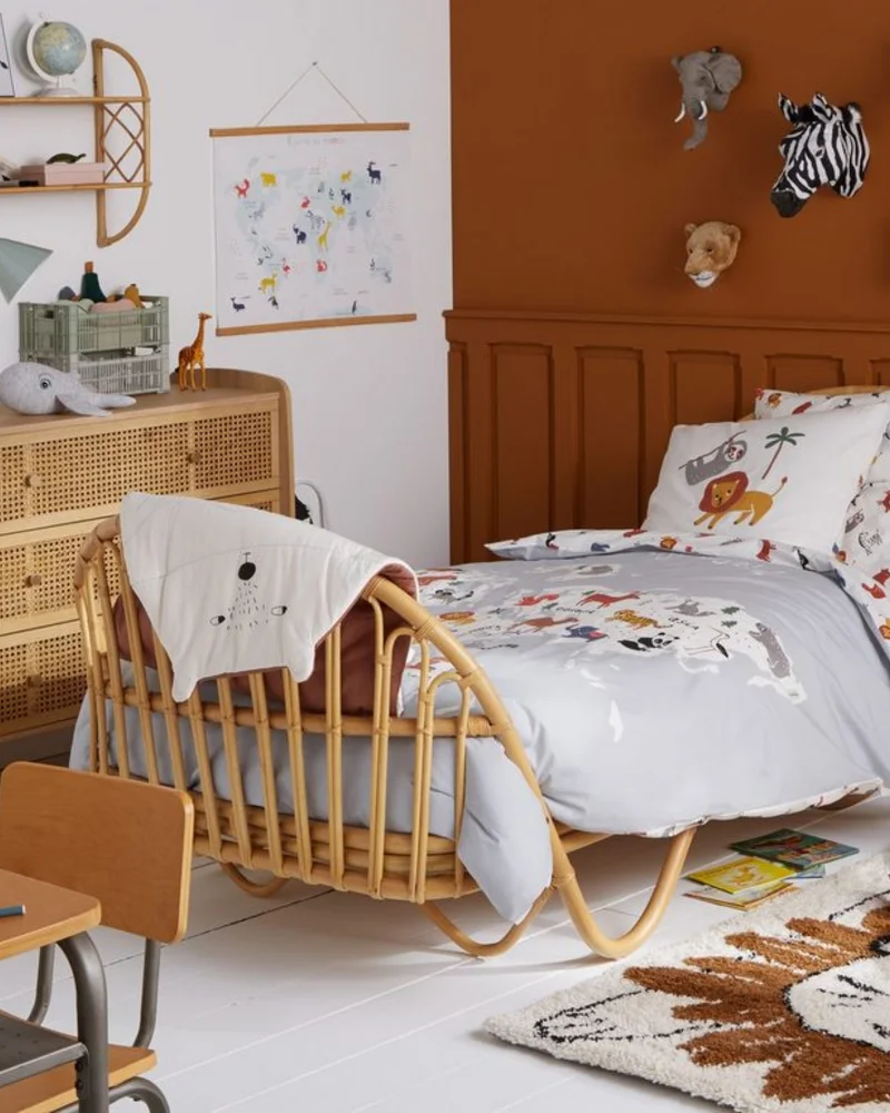 deco chambre enfant cannage