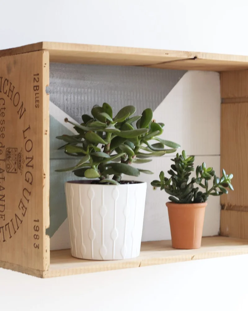 étagère colorée en caisses de bois diy votre intérieur