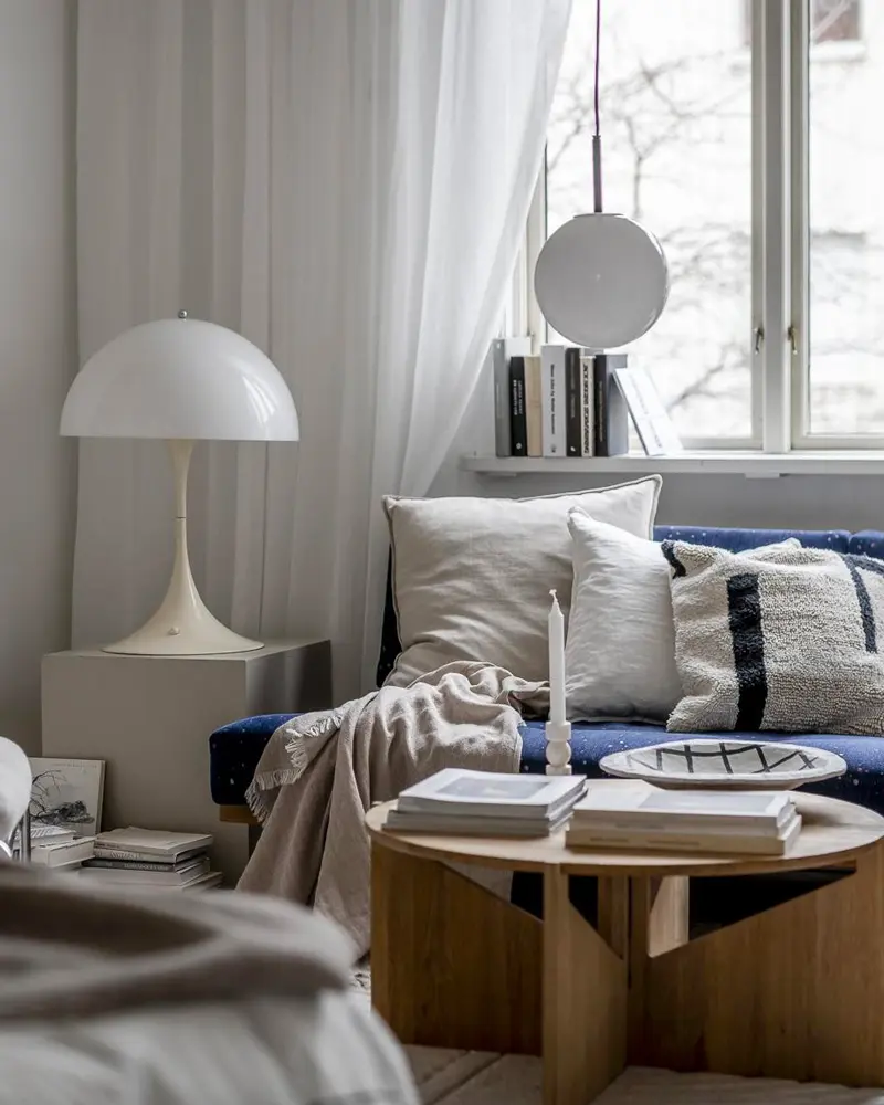 deco appartement moderne bleu salon