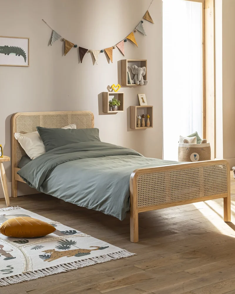 deco chambre enfant cannage