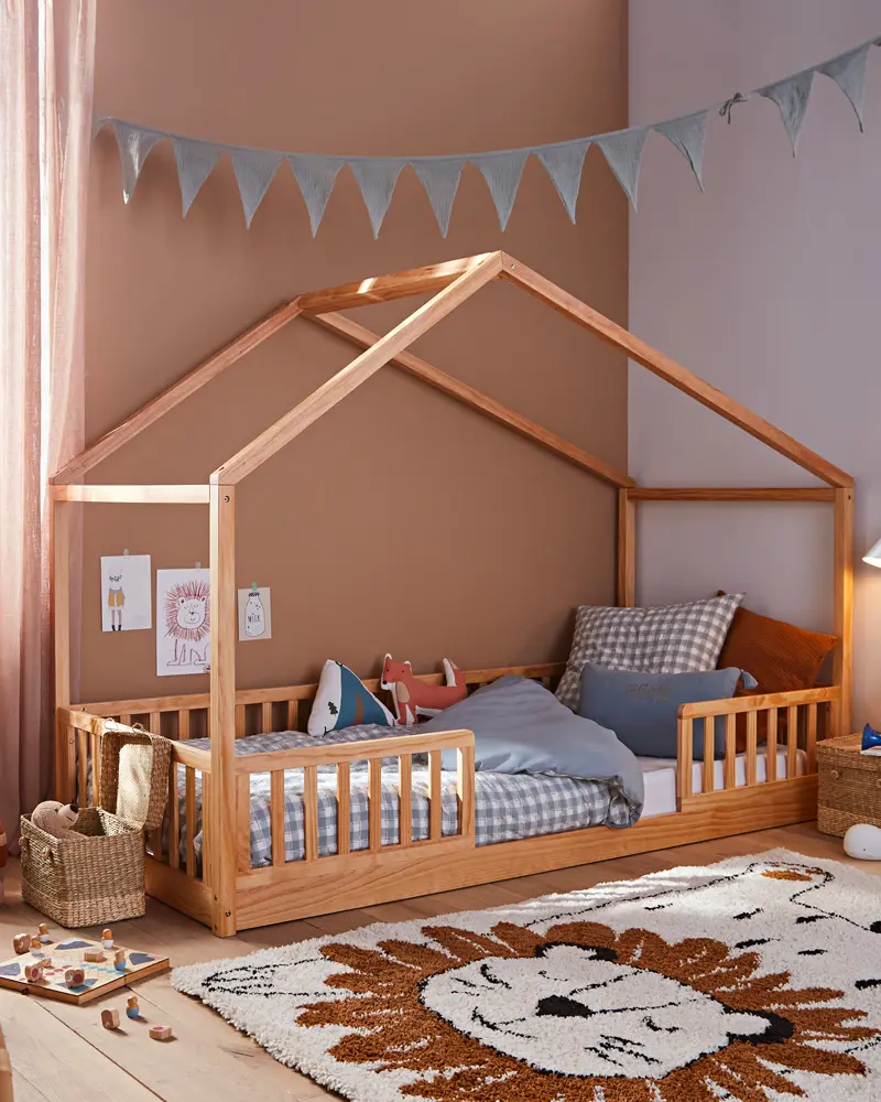 lit cabane deco chambre enfant nature