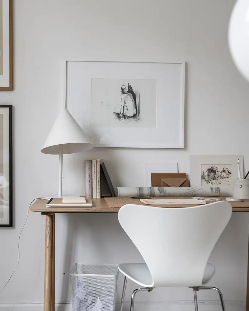 deco appartement moderne bleu bureau