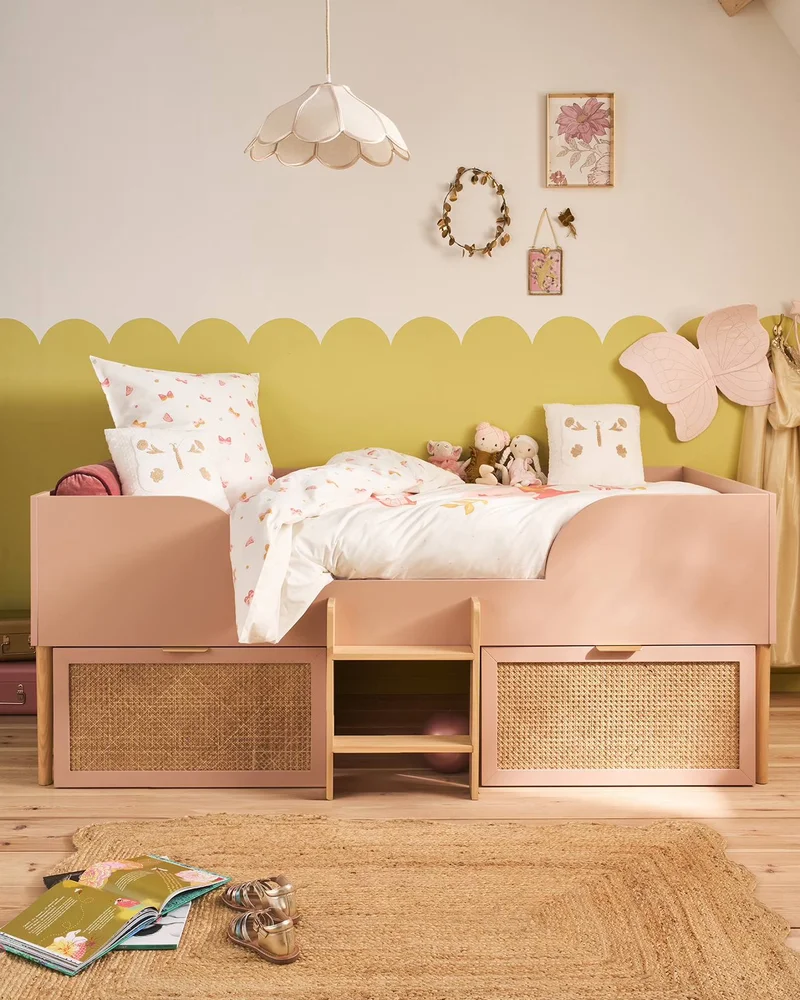 deco chambre enfant cannage