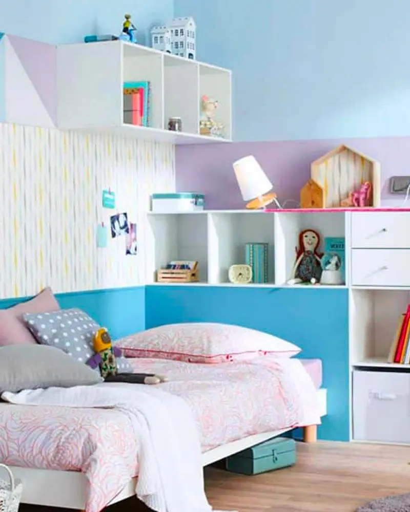 deco chambre enfant scandinave coloree