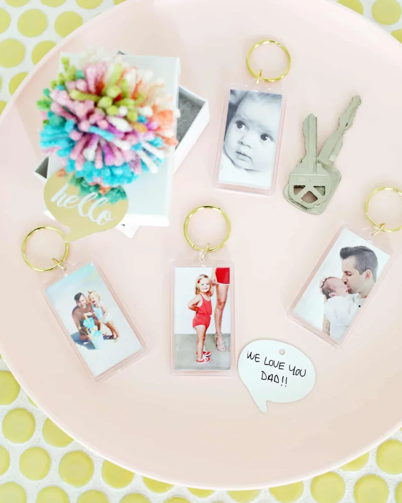 7 porte cle photo cadeau diy saint valentin homme