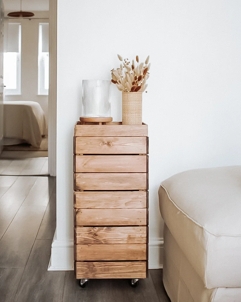 desserte diy avec caisse knagglig ikea diy votre intérieur