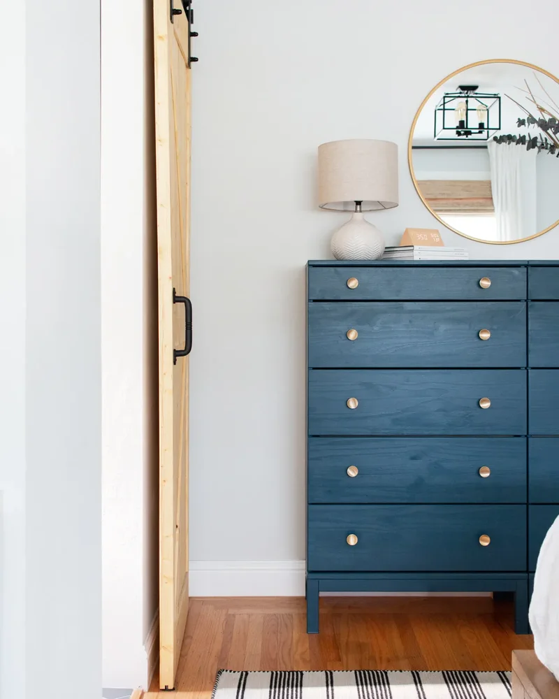 commode tarva bleu canard ikea hack