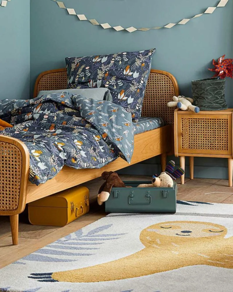 deco chambre enfant cannage