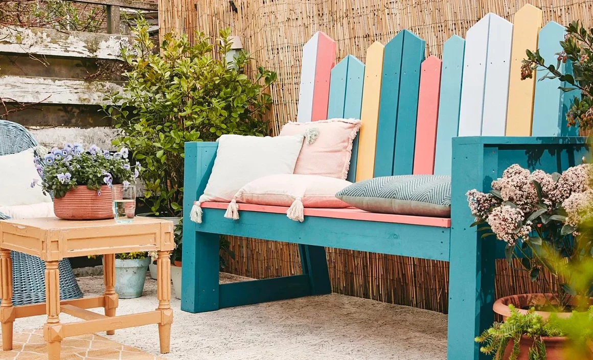 fabriquer banc jardin diy