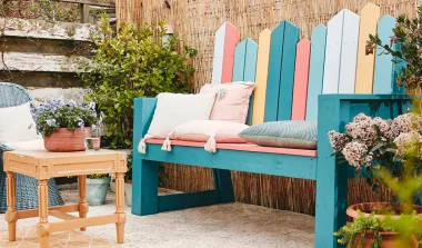 fabriquer banc jardin diy