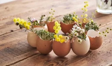 fabriquer deco table paques diy