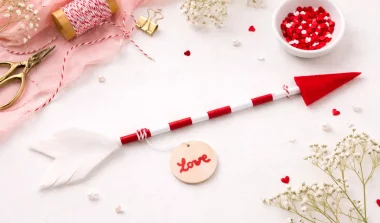 fabriquer fleche diy saint valentin
