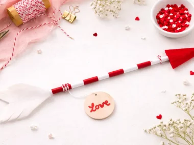 fabriquer fleche diy saint valentin