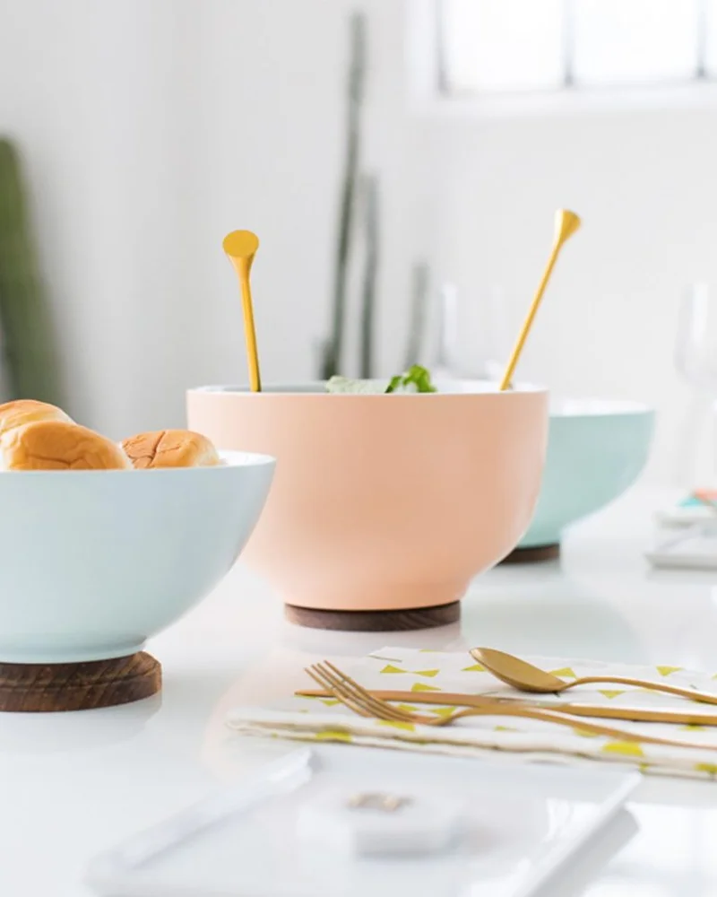 bol ceramique socle bois diy