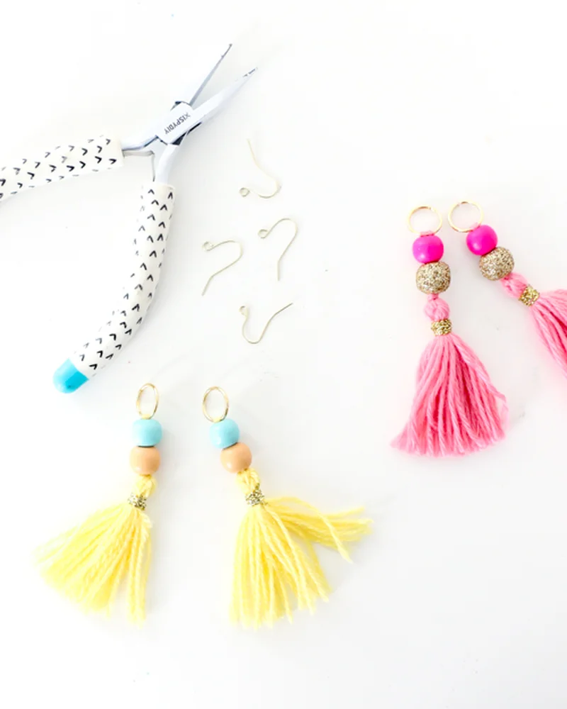 boucle oreille pompon diy
