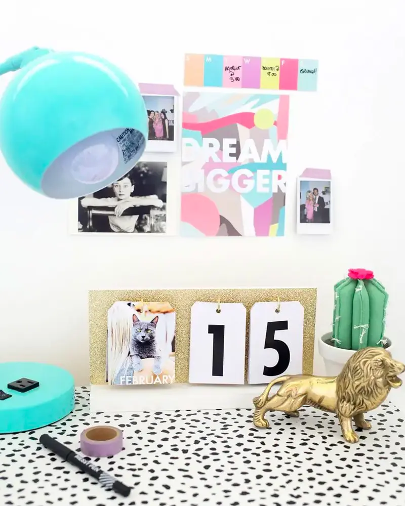 calendrier perpetuel image papier diy