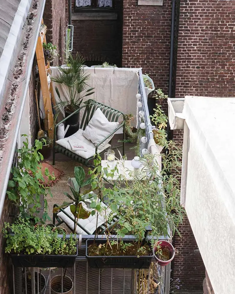 deco balcon scandinave vegetal