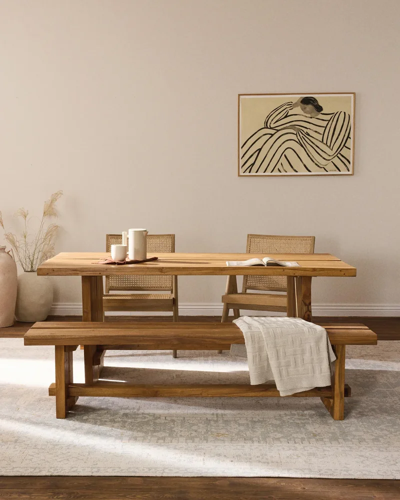 Banc de salle à manger en teck Westwing