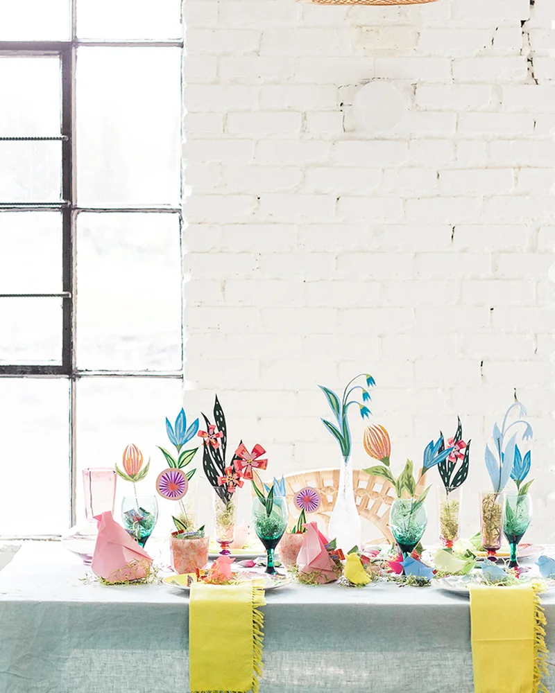 centre table paques diy papier