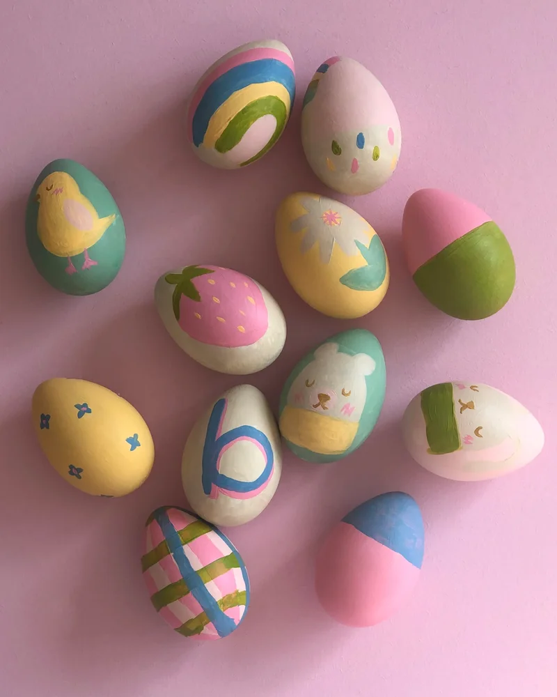 oeuf paques diy enfant peinture