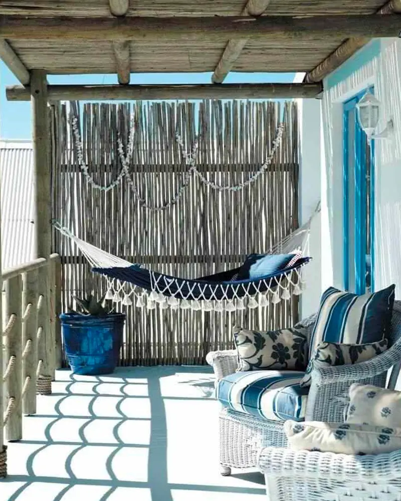 deco balcon boheme bleu