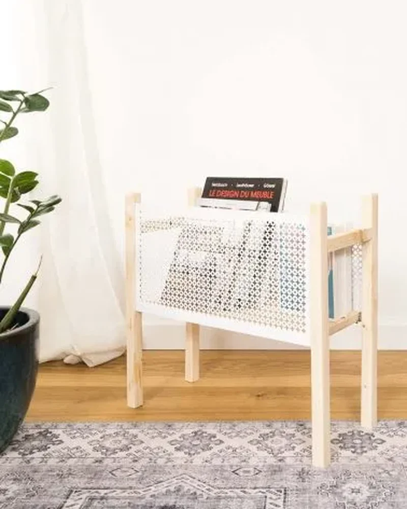 porte magazine metal perfore diy