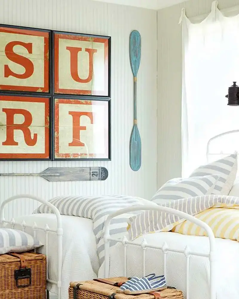 deco chambre enfant plage vintage