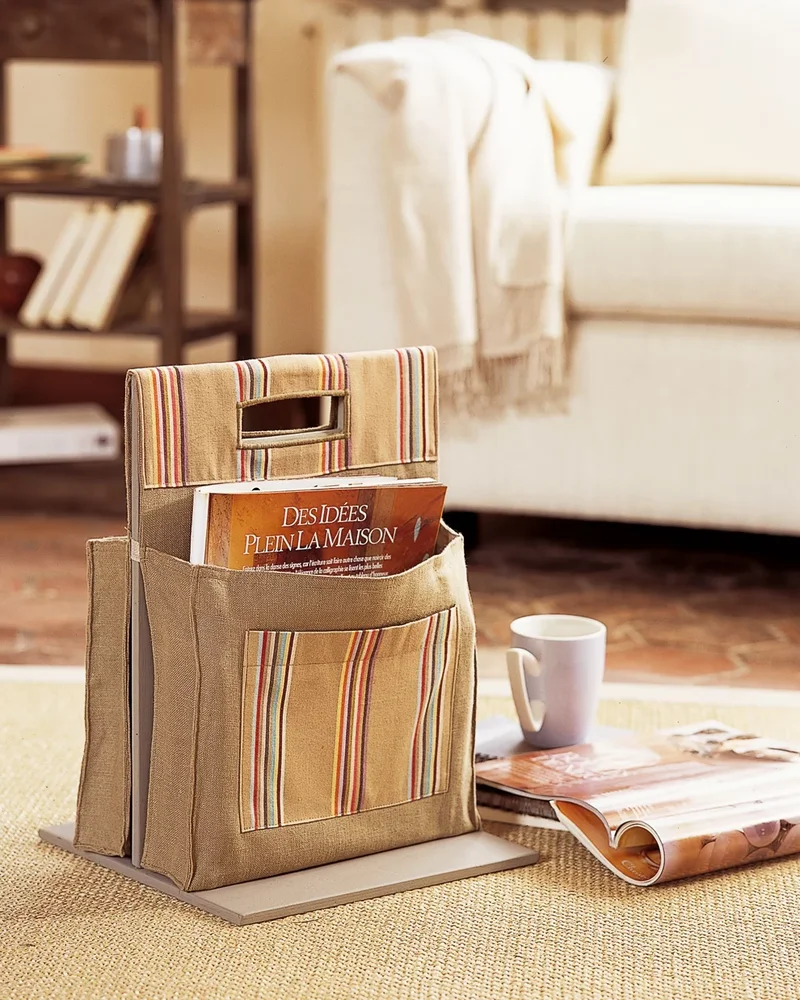 porte magazine a poser lin diy