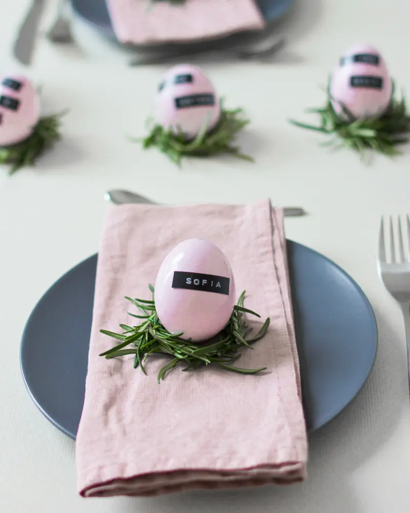 deco table paques minimaliste moderne