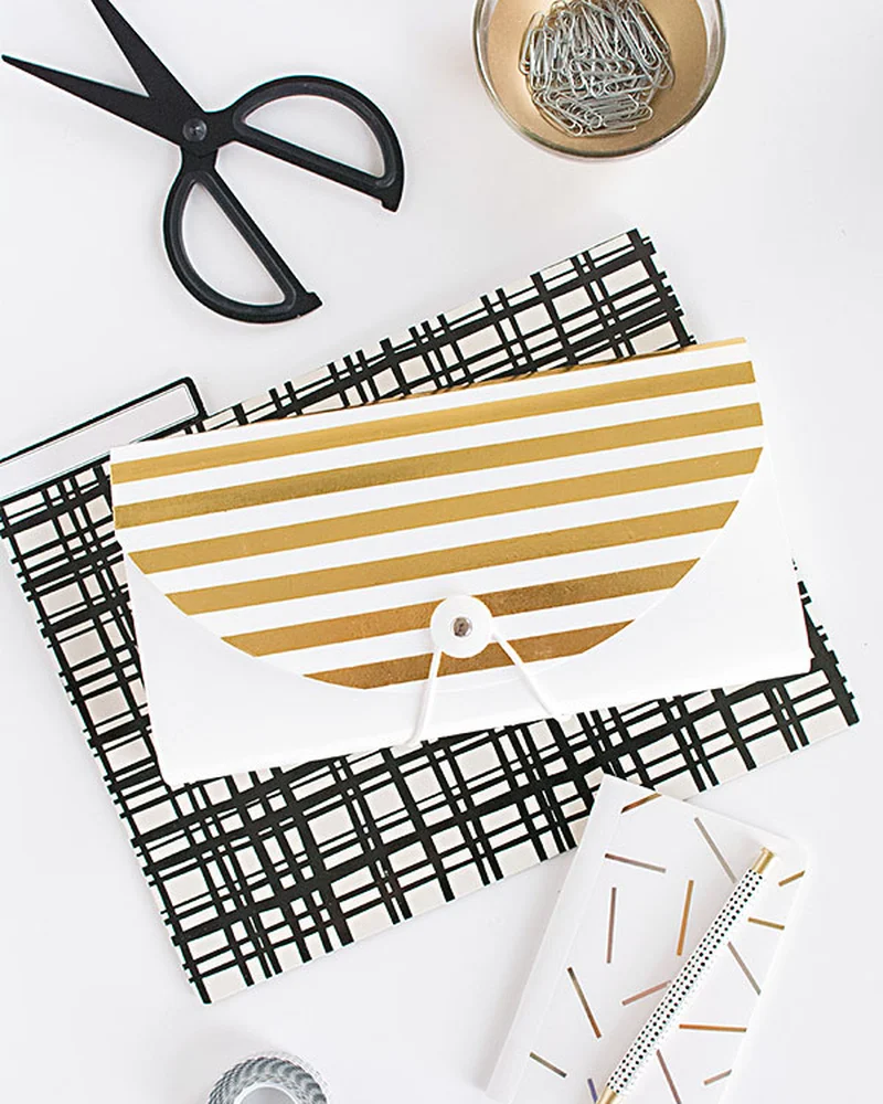 pochette porte document diy bureau