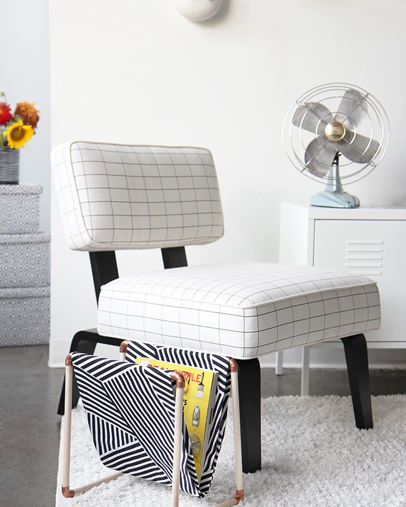 porte magazine a poser diy graphique