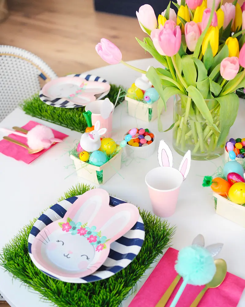 deco table paques enfant