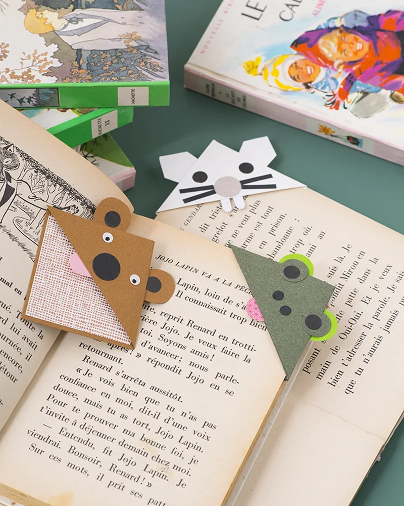 marque page animal diy papier