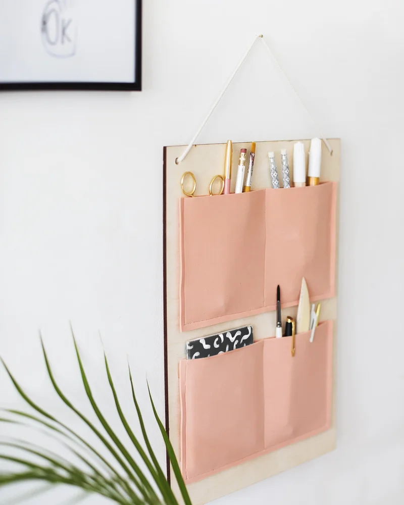 organisateur mural diy bureau pochette