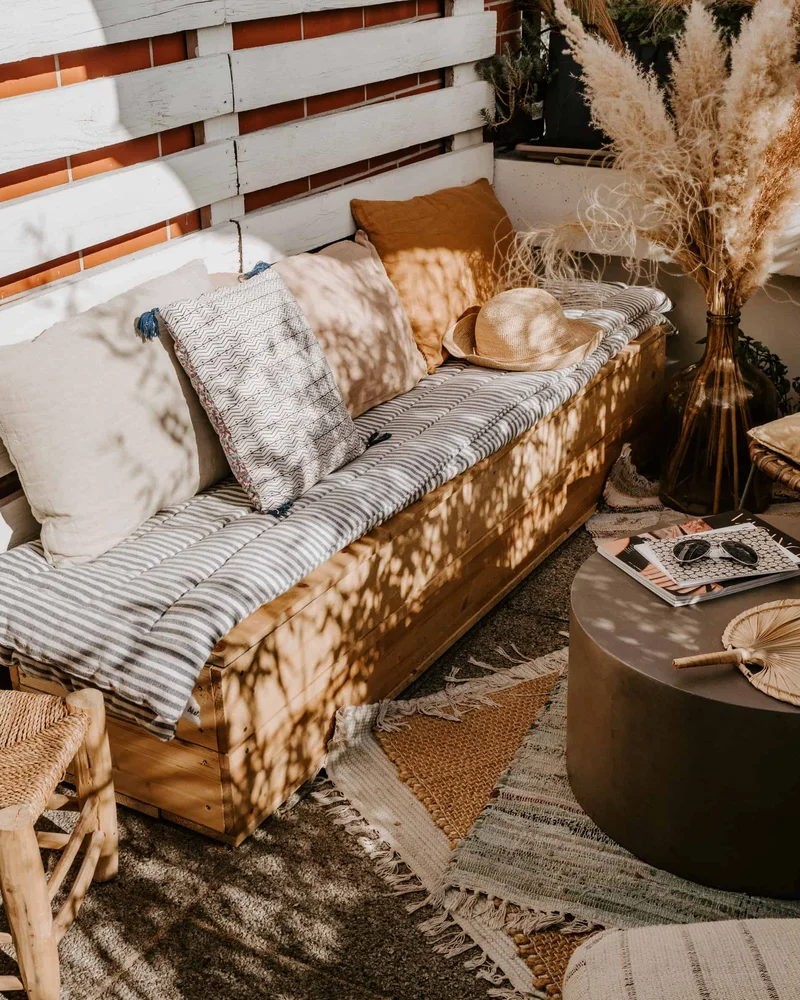 banc coffre jardin diy