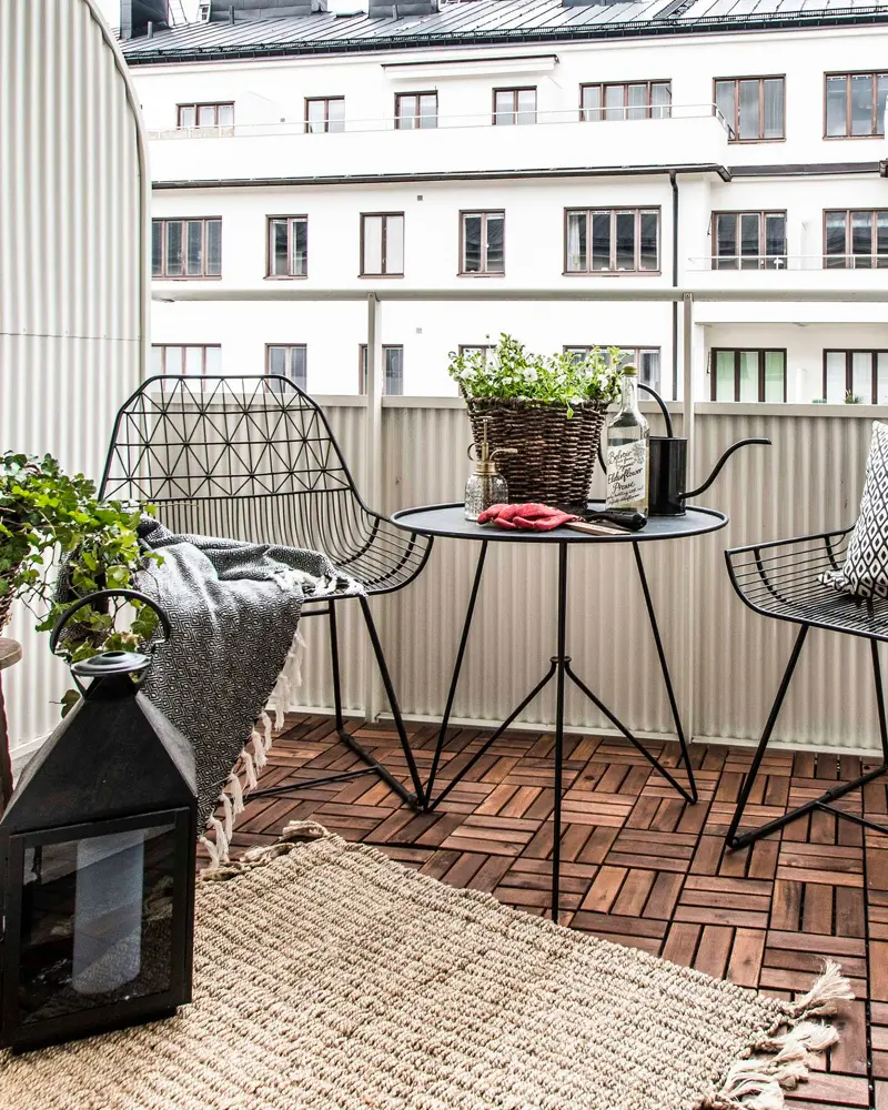 deco balcon scandinave graphique