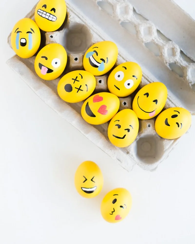 oeuf de paques diy smiley