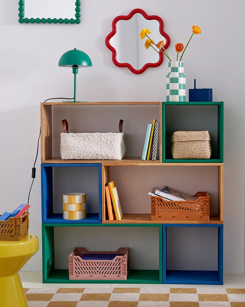 Petit miroir ondulé rouge La Redoute